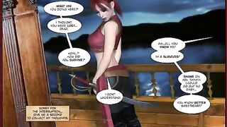 Adult 3D comics with small gestures explained in detail