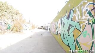 A guy in the street picked up a girl and fucked her