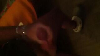 A guy was jerking in front of the mirror, and it was great fun