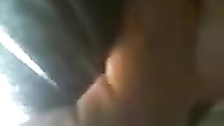 The guy pressed against the ass of a cute girl on the bus