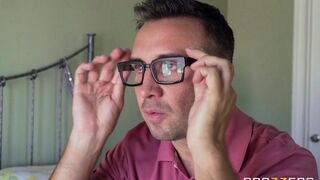 The guy tore off the red underwear from the girl and fucked her hard