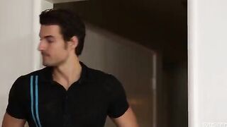 A man in a condom fucked a beautiful mulatto