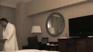 A young girl was fucked in the hotel room by her lover