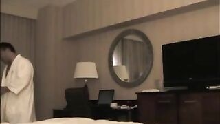 A young girl was fucked in the hotel room by her lover