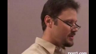 The teacher stuffed the student's mouth with sperm and cancer