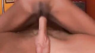 Skinny black teen gets her pussy smashed by a white cock