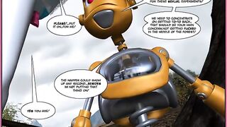 Robots fuck like a beast in this hot adult comic book video