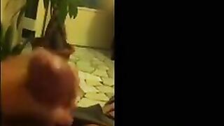 Finger the pussy on the phone and remove the panties