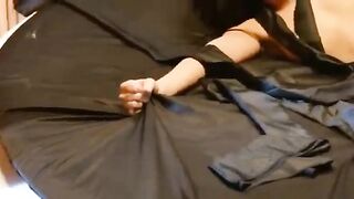 Girl in stockings sucked and gave herself to be fucked