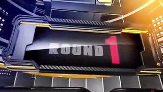 Hard lesbian sex in the ring, featuring a strap-on dildo for intense action