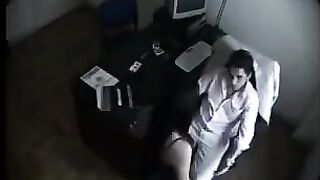 A hidden camera caught intimate moments in a massage cabin