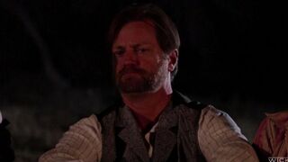 The leader of the red-skinned man fucked two hot Indians at once