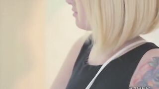 A tattooed girl plays with herself and reaches orgasm in 2021