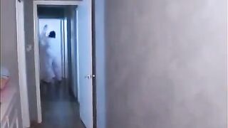 The monster pushed his huge cock in the mouth of an Asian beauty