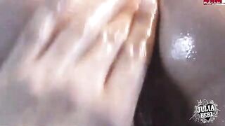 A hot girl was fingering and came, but her boyfriend fucked her