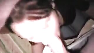 Sexual brunette lover Maria makes a stunning blowjob