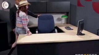 An Asian man fucks his secretary at the workplace