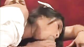Asian nurse wears sexy uniform to visit patient and have sex with him