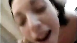 A friend tasted the sperm from the vagina and anus of a hot girl