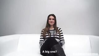 Czech girl came to get a bike on credit and had sex