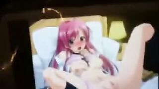 Hentai was very fond of jerking off with pictures
