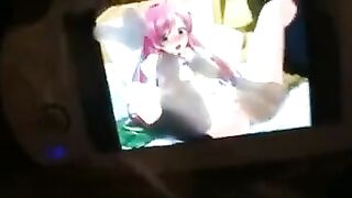Hentai was very fond of jerking off with pictures