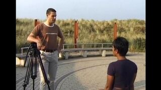 An Indian girl was fucked by two muscular men in an intense encounter