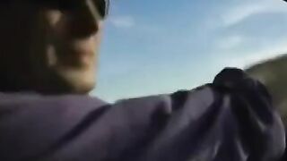 A fat woman with big tits jumping on a man’s dick