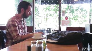 The guy picked up an Asian baby in the cafe and fucked