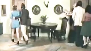 Retro porn with a charming brunette who loves to fuck in stockings