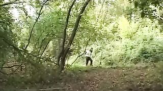 A girl was lost in the forest and was fucked by a maniac