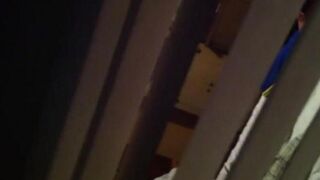 Spying for neighbors, shooting sex with a hidden camera