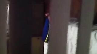 Spying for neighbors, shooting sex with a hidden camera