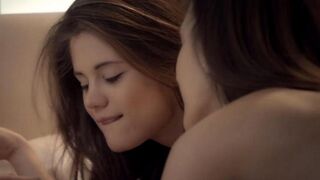 The girls are licking each other’s sweet pussies, bringing intense pleasure to each other