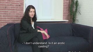 An agent fucked a girl at the casting for 700 euros. She needed the money