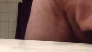 The man made a nonSterile Blowjob right at the work table