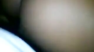 A cute black girl has a tight crotch that can barely fit a big member
