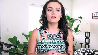 A young and charming beauty is having a hard time with her lover