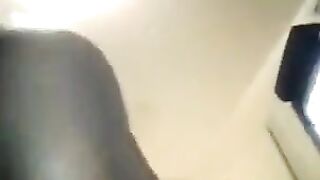 A fat woman receives a cock in her negro husband’s ass