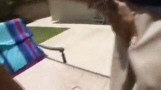 Latin MILF with big fake tits loves getting fucked in all holes