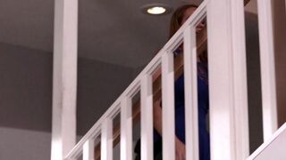 Morgan Lee fucks his girlfriend with a strapon in a passionate scene