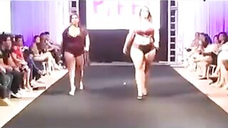 Fatty bitches running on the boardwalk for money
