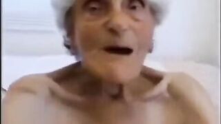 Old granny is getting fucked and finished in this video