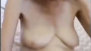 Old granny is getting fucked and finished in this video