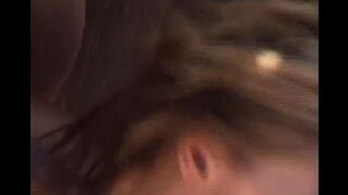 They finished on the face after a wild fuck, in this hot interracial scene