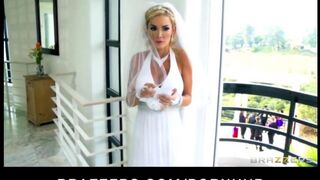 The bride got painted and immediately started sucking the witness