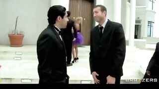 The bride got painted and immediately started sucking the witness