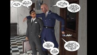 The hot woman fucks with a guy in a porn comic