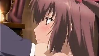 A man has sex with a girl and sweats a lot