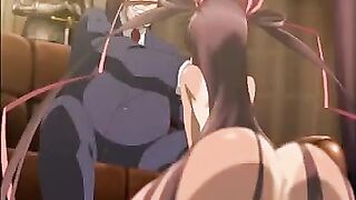 A man has sex with a girl and sweats a lot